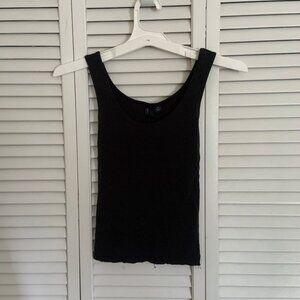 Simple black tank top